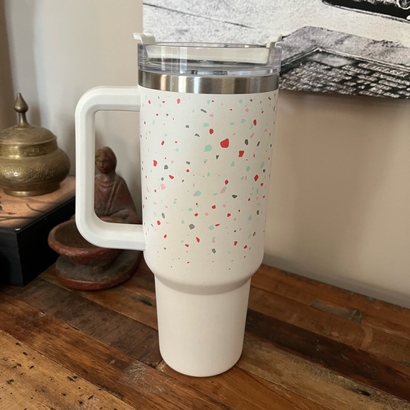 STANLEY Adventure 40oz Stainless Steel Quencher Tumbler-Terrazzo Pearlescent - Picture 6 of 9